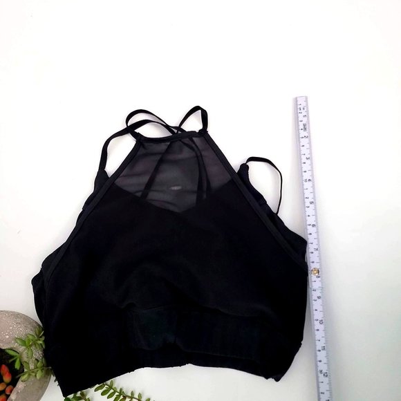 Dragon Fit Black w/ Mesh Front Multi Strap Exercise  Tank Top Size Medium - Picture 6 of 7